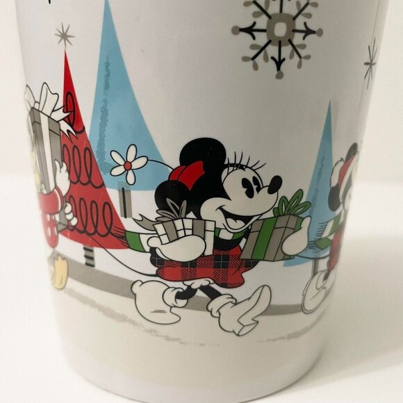 Disney Mickey and Friends Christmas Mug Zrike Brands Goofy Donald Duck Minnie - Picture 13 of 16